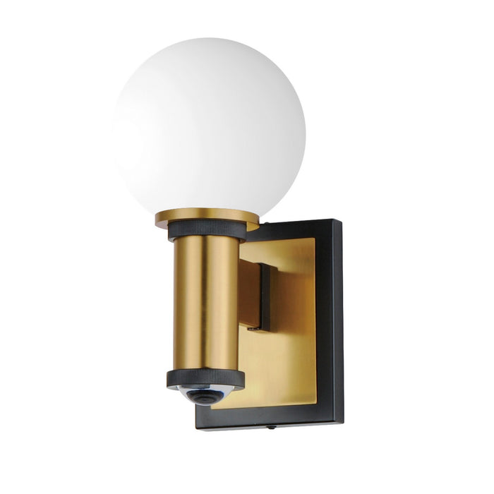 Myhouse Lighting Maxim - 32482SWBKNAB - LED Wall Sconce - San Simeon - Black / Natural Aged Brass