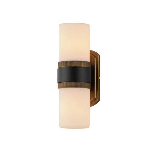 Myhouse Lighting Maxim - 32651SWBKAB - Two Light Outdoor Wall Sconce - Ruffles - Black / Antique Brass