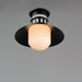 Myhouse Lighting Maxim - 35120SWBK - One Light Outdoor Flush Mount - Admiralty - Black