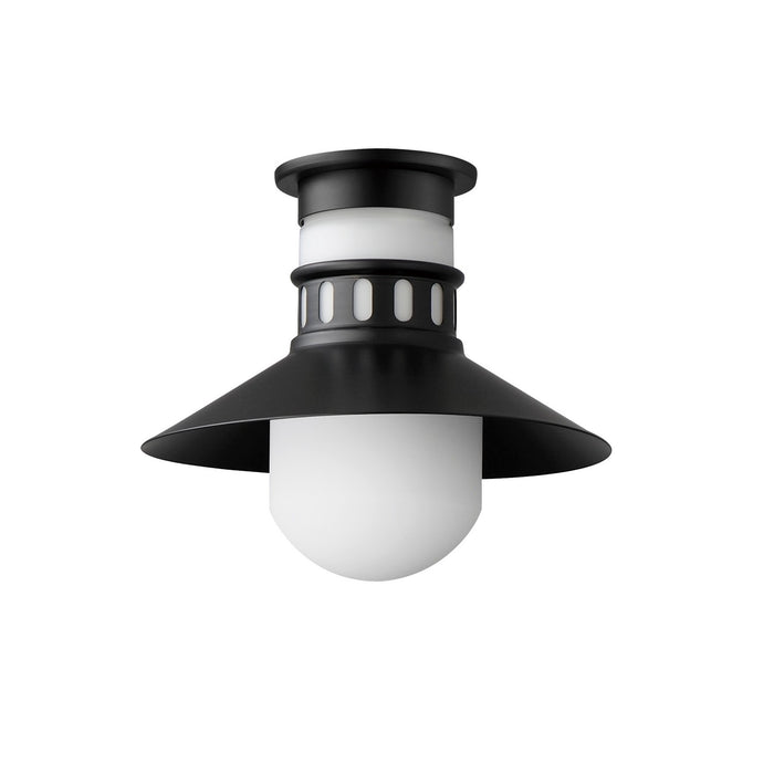 Myhouse Lighting Maxim - 35120SWBK - One Light Outdoor Flush Mount - Admiralty - Black