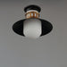 Myhouse Lighting Maxim - 35120SWBKAB - One Light Outdoor Flush Mount - Admiralty - Black / Antique Brass