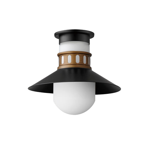 Myhouse Lighting Maxim - 35120SWBKAB - One Light Outdoor Flush Mount - Admiralty - Black / Antique Brass