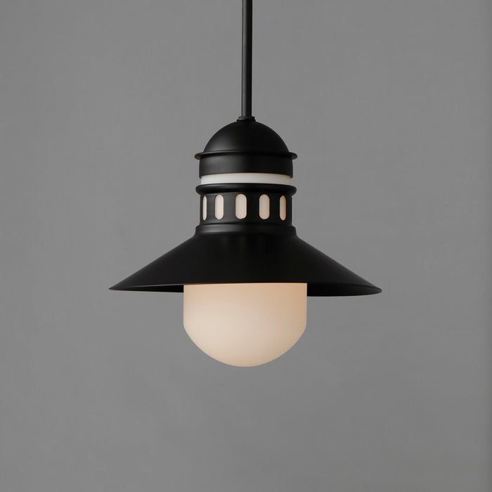 Myhouse Lighting Maxim - 35121SWBK - One Light Outdoor Pendant - Admiralty - Black