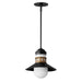 Myhouse Lighting Maxim - 35121SWBKAB - One Light Outdoor Pendant - Admiralty - Black / Antique Brass