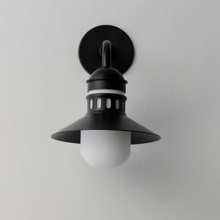 Myhouse Lighting Maxim - 35122SWBK - One Light Outdoor Wall Sconce - Admiralty - Black