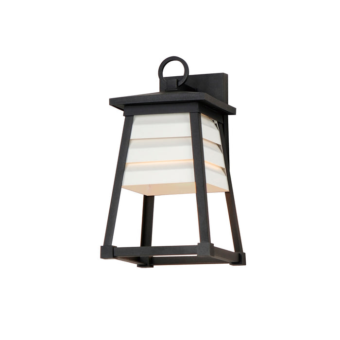 Myhouse Lighting Maxim - 40632WTBK - One Light Outdoor Wall Sconce - Shutters - Black