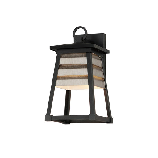 Myhouse Lighting Maxim - 40632WZBK - One Light Outdoor Wall Sconce - Shutters - Weathered Zinc/Black