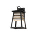 Myhouse Lighting Maxim - 40632WZBK - One Light Outdoor Wall Sconce - Shutters - Weathered Zinc/Black