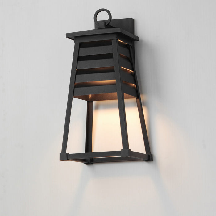 Myhouse Lighting Maxim - 40634BK - One Light Outdoor Wall Sconce - Shutters - Black