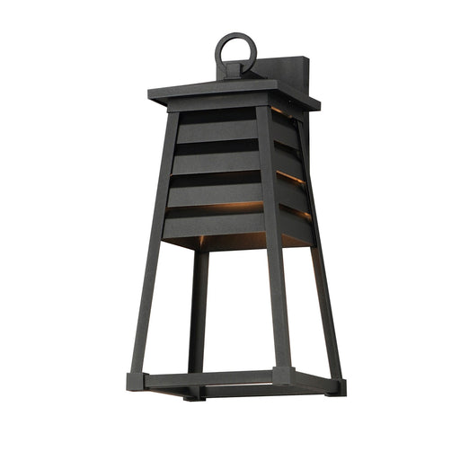 Myhouse Lighting Maxim - 40634BK - One Light Outdoor Wall Sconce - Shutters - Black
