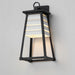 Myhouse Lighting Maxim - 40634WTBK - One Light Outdoor Wall Sconce - Shutters - White / Black