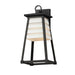 Myhouse Lighting Maxim - 40634WTBK - One Light Outdoor Wall Sconce - Shutters - White / Black