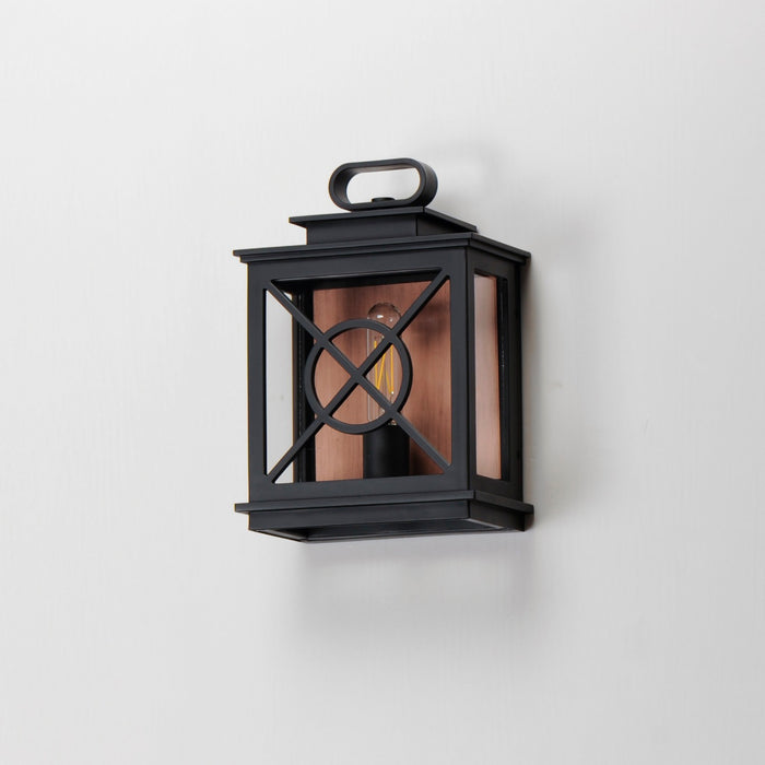 Myhouse Lighting Maxim - 40802CLACPBK - One Light Outdoor Wall Sconce - Yorktown VX - Black/Aged Copper