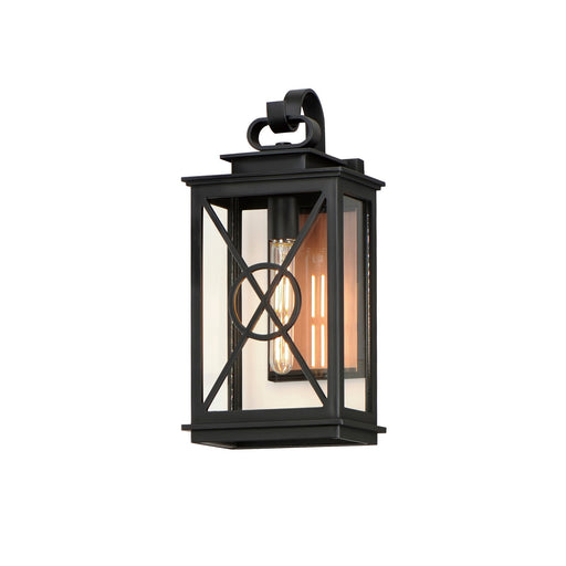 Myhouse Lighting Maxim - 40804CLACPBK - One Light Outdoor Wall Sconce - Yorktown VX - Black/Aged Copper
