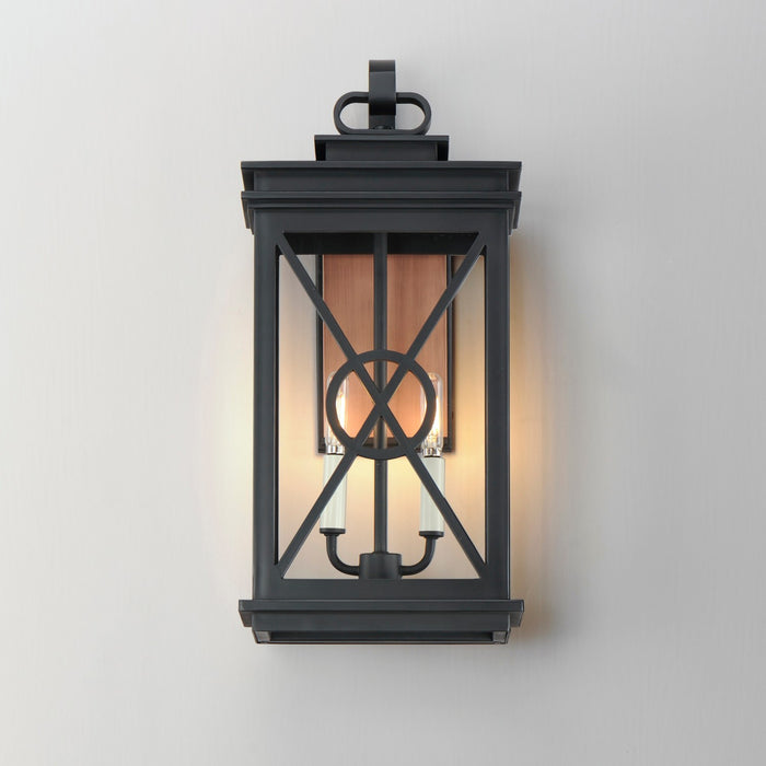 Myhouse Lighting Maxim - 40806CLACPBK - Two Light Outdoor Wall Sconce - Yorktown VX - Black/Aged Copper