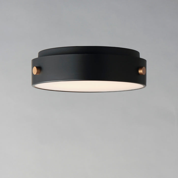 Myhouse Lighting Maxim - 42129BKAB - LED Flush Mount - Rivet - Black / Antique Brass