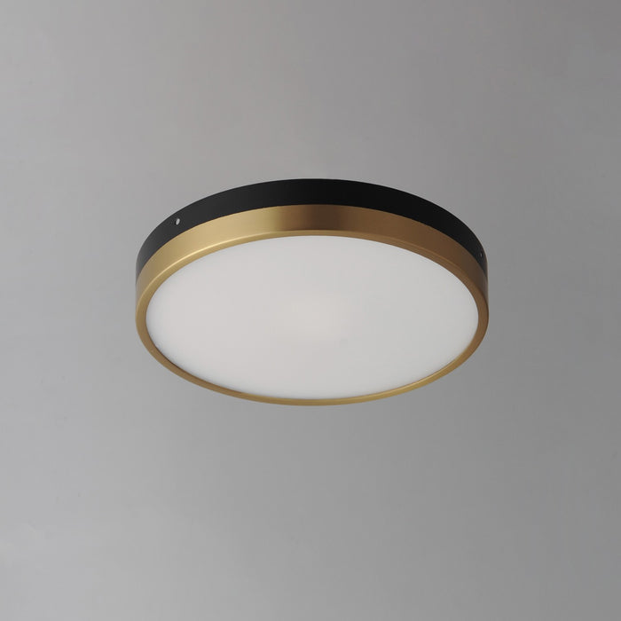 Myhouse Lighting Maxim - 59702WTBKAB - LED Flush Mount - Dapper - Black / Antique Brass