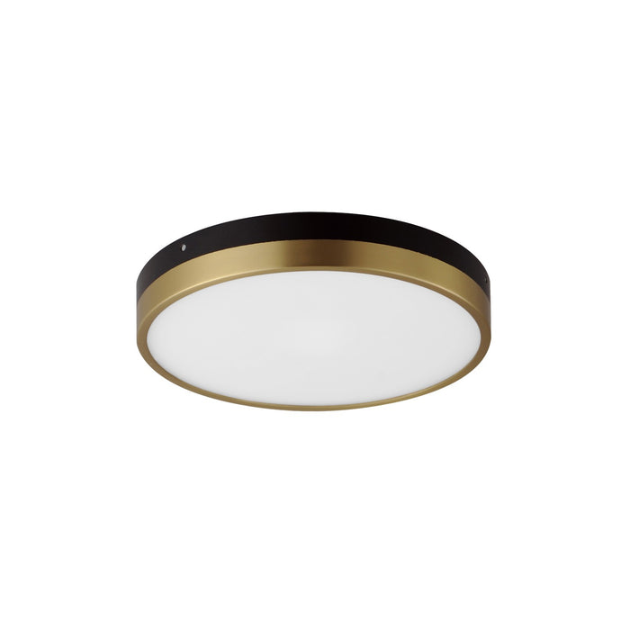 Myhouse Lighting Maxim - 59702WTBKAB - LED Flush Mount - Dapper - Black / Antique Brass