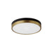 Myhouse Lighting Maxim - 59702WTBKAB - LED Flush Mount - Dapper - Black / Antique Brass