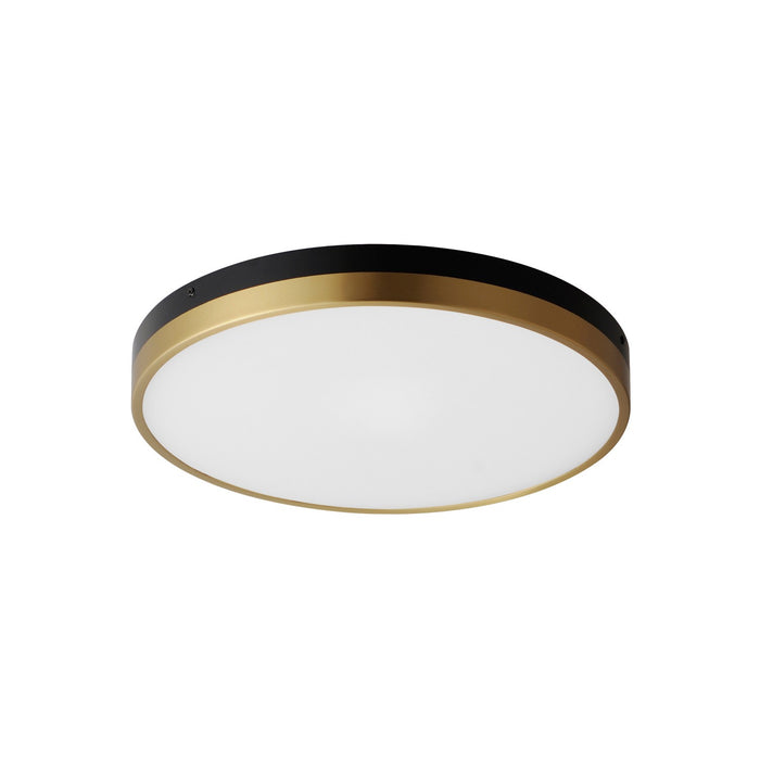 Myhouse Lighting Maxim - 59704WTBKAB - LED Flush Mount - Dapper - Black / Antique Brass