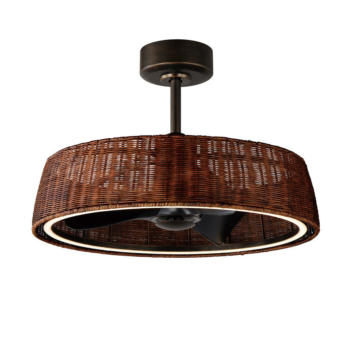 Myhouse Lighting Maxim - 61012RADBZ - LED Fandelight - Tulum - Dark Bronze