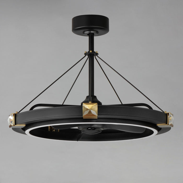 Myhouse Lighting Maxim - 61019BCBKGLD - LED Fandelight - Jewel - Black / Gold