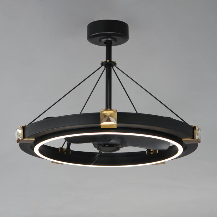 Myhouse Lighting Maxim - 61019BCBKGLD - LED Fandelight - Jewel - Black / Gold