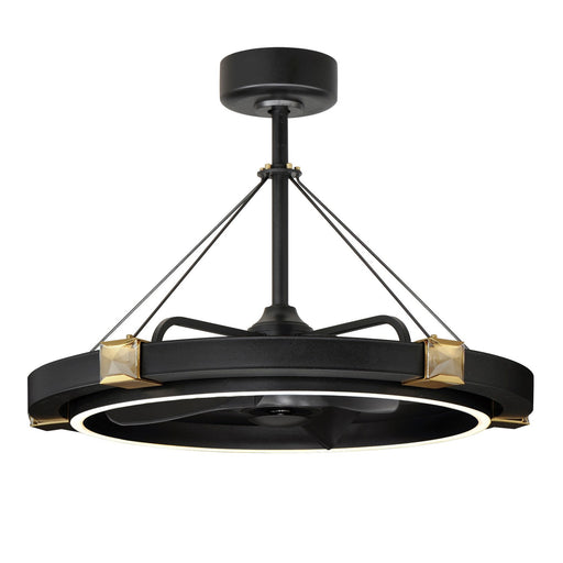Myhouse Lighting Maxim - 61019BCBKGLD - LED Fandelight - Jewel - Black / Gold