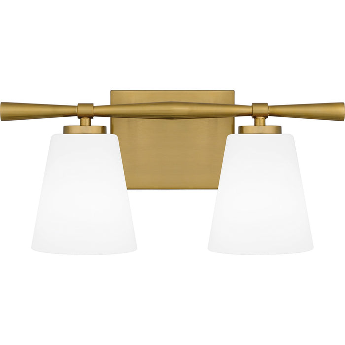 Myhouse Lighting Quoizel - BID8616AB - Two Light Bath - Brindley - Aged Brass