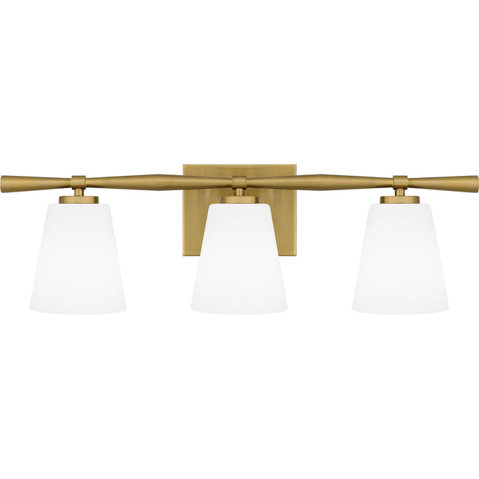 Myhouse Lighting Quoizel - BID8623AB - Three Light Bath - Brindley - Aged Brass