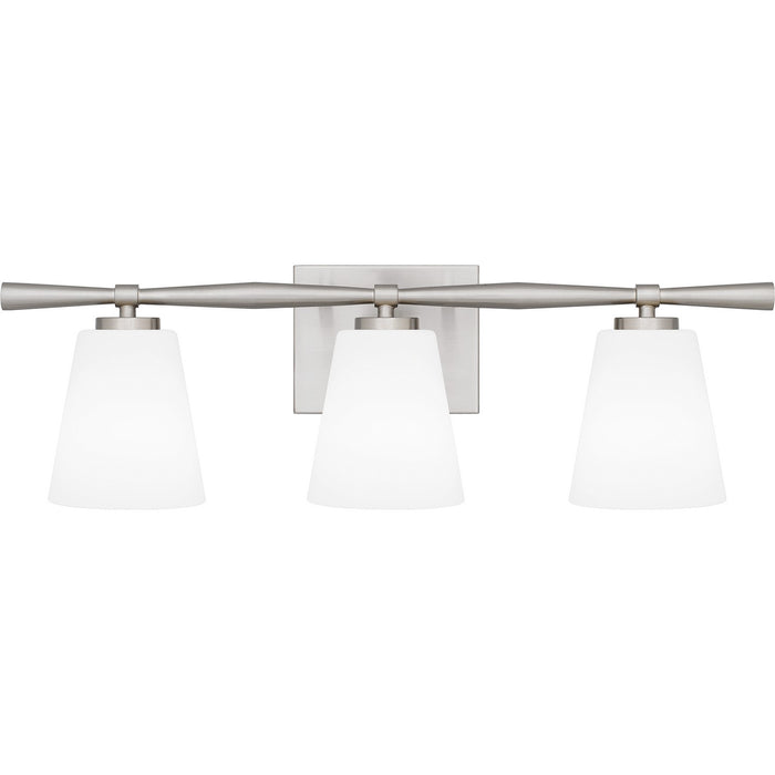 Myhouse Lighting Quoizel - BID8623BN - Three Light Bath - Brindley - Brushed Nickel