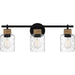 Myhouse Lighting Quoizel - BTC8624MBK - Three Light Bath - Baltic - Matte Black