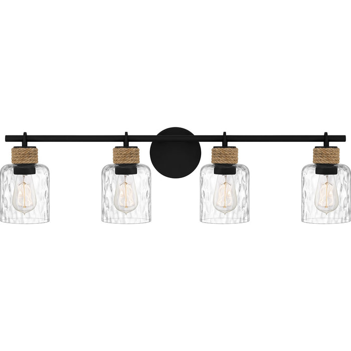 Myhouse Lighting Quoizel - BTC8634MBK - Four Light Bath - Baltic - Matte Black