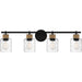 Myhouse Lighting Quoizel - BTC8634MBK - Four Light Bath - Baltic - Matte Black