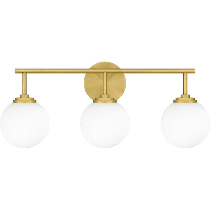 Myhouse Lighting Quoizel - ELO8624AB - Three Light Bath - Eloise - Aged Brass