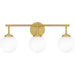 Myhouse Lighting Quoizel - ELO8624AB - Three Light Bath - Eloise - Aged Brass