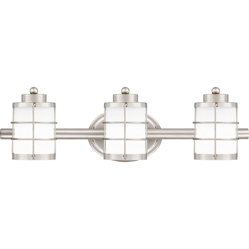 Myhouse Lighting Quoizel - HZT8623BN - Three Light Bath - Hazlett - Brushed Nickel