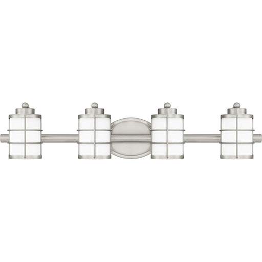 Myhouse Lighting Quoizel - HZT8631BN - Four Light Bath - Hazlett - Brushed Nickel