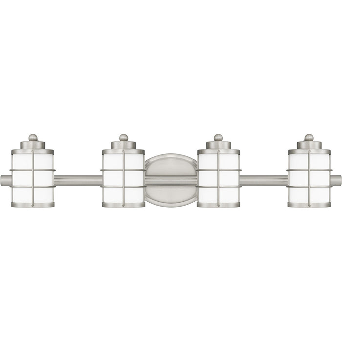 Myhouse Lighting Quoizel - HZT8631BN - Four Light Bath - Hazlett - Brushed Nickel