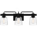 Myhouse Lighting Quoizel - LYD8624MBK - Three Light Bath - Lydia - Matte Black