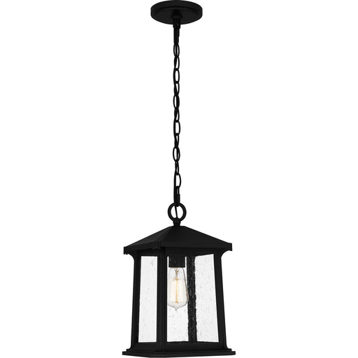 Myhouse Lighting Quoizel - SAT1909MBK - One Light Outdoor Hanging Lantern - Satterfield - Matte Black