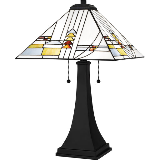 Myhouse Lighting Quoizel - TF16146MBK - Two Light Table Lamp - Tiffany - Matte Black