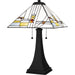 Myhouse Lighting Quoizel - TF16146MBK - Two Light Table Lamp - Tiffany - Matte Black