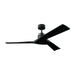 Myhouse Lighting Visual Comfort Fan - 3ALMSM52MBK - 52``Ceiling Fan - Alma 52 Smart - Midnight Black