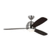 Myhouse Lighting Generation Lighting - 3OBSR52BSD - 52"Ceiling Fan - Orbis - Brushed Steel