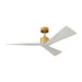 Myhouse Lighting Visual Comfort Fan - 3ADR52BBS - 52``Ceiling Fan - Adler 52 - Burnished Brass