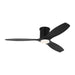 Myhouse Lighting Visual Comfort Fan - 3CNHSM52MBKMBKD - 52``Ceiling Fan - Collins 52 Smart Hugger LED - Midnight Black