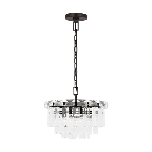 Myhouse Lighting Visual Comfort Studio - CC1254AI - Four Light Chandelier - Arden - Aged Iron