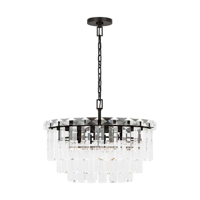 Myhouse Lighting Visual Comfort Studio - CC12610AI - Ten Light Chandelier - Arden - Aged Iron