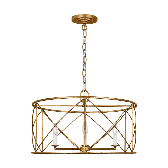 Myhouse Lighting Visual Comfort Studio - CC1634ADB - Four Light Chandelier - Beatrix - Antique Gild